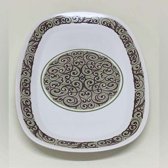 1970s Vtg Discontinued NORITAKE Japan Progression Ole Serving Plate 9043 - Picture 3 of 13